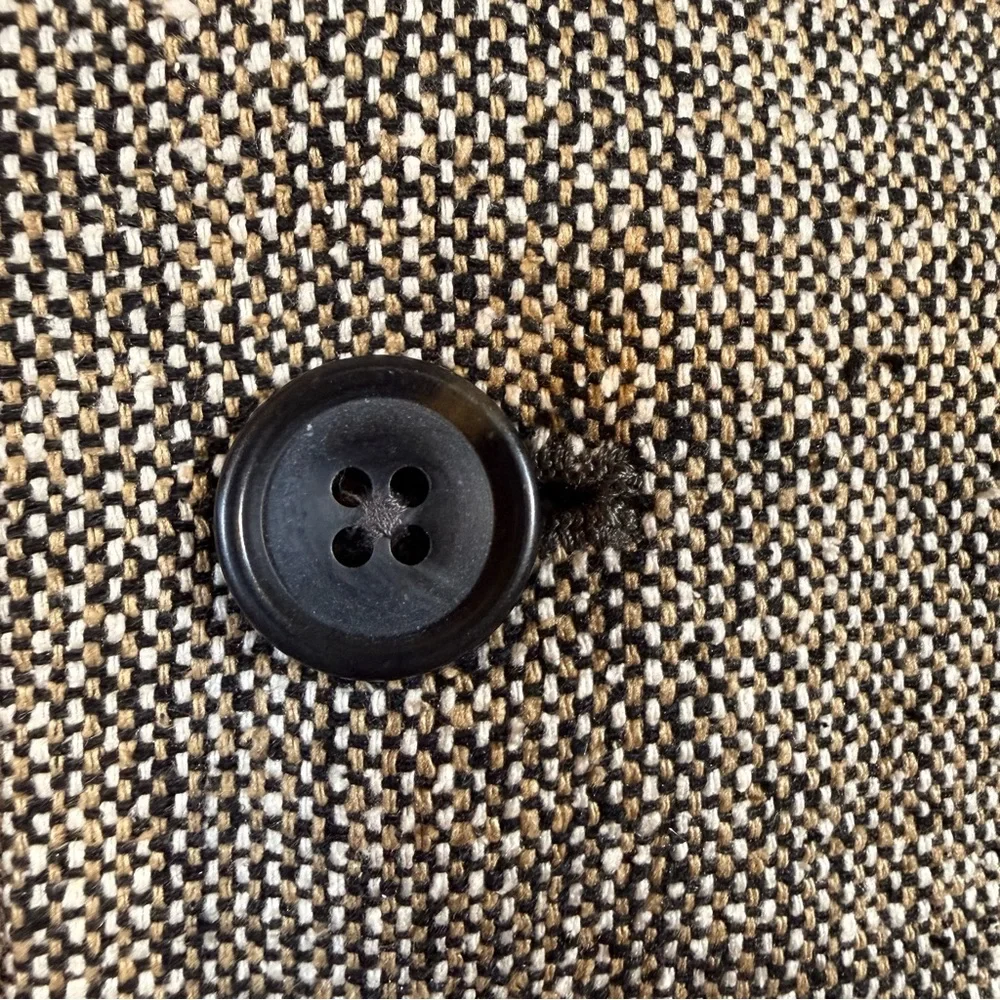 Barrington (42R) Men’s 100% Silk Vintage Grey/Brown Tweed Sport Coat Herringbone